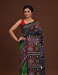 Tussar Dye Lambani Saree