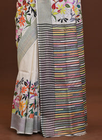 Silk Jalchuri Allover Kantha Saree