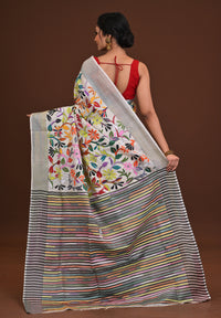 Silk Jalchuri Allover Kantha Saree