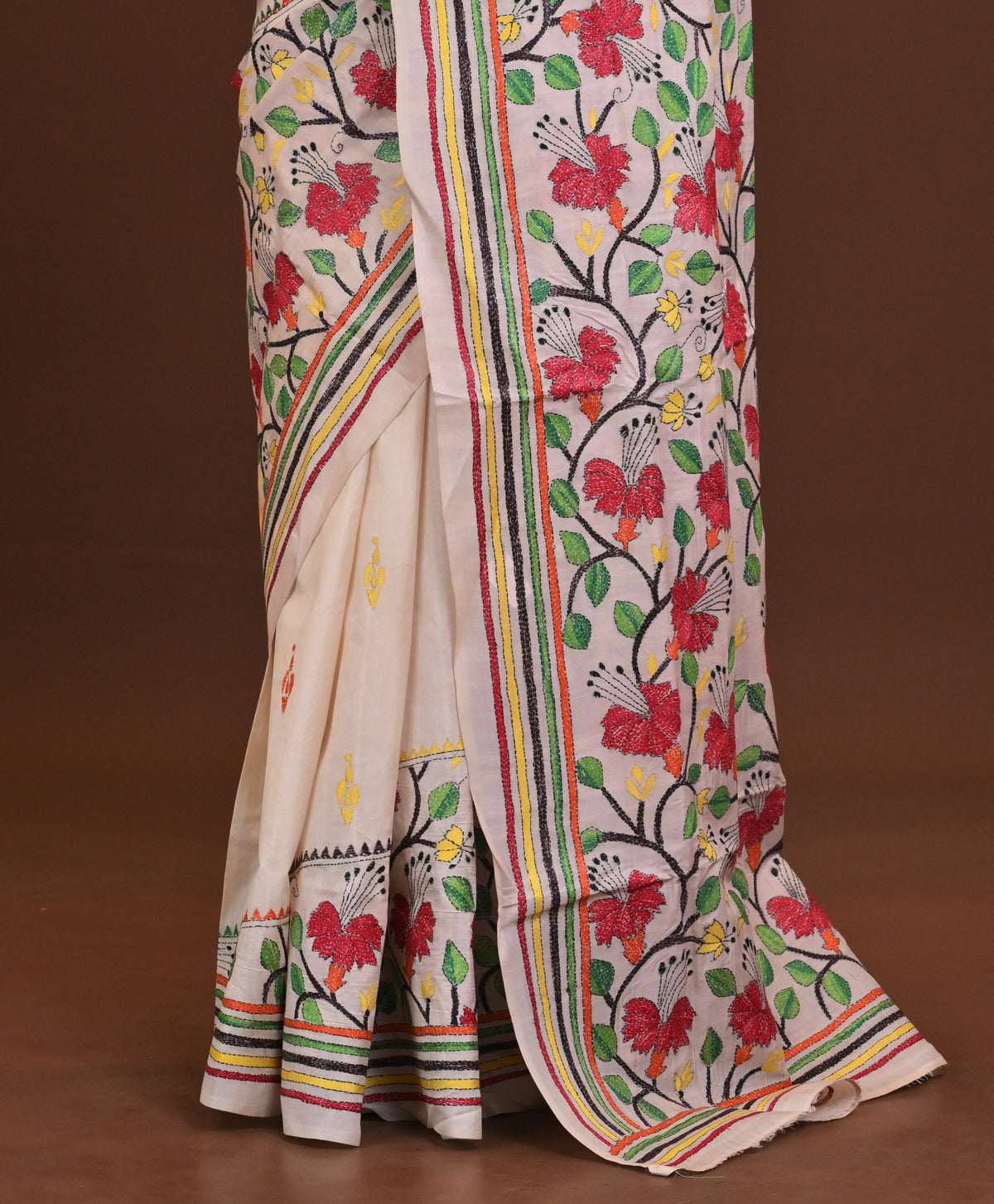Pure Silk Kantha Saree
