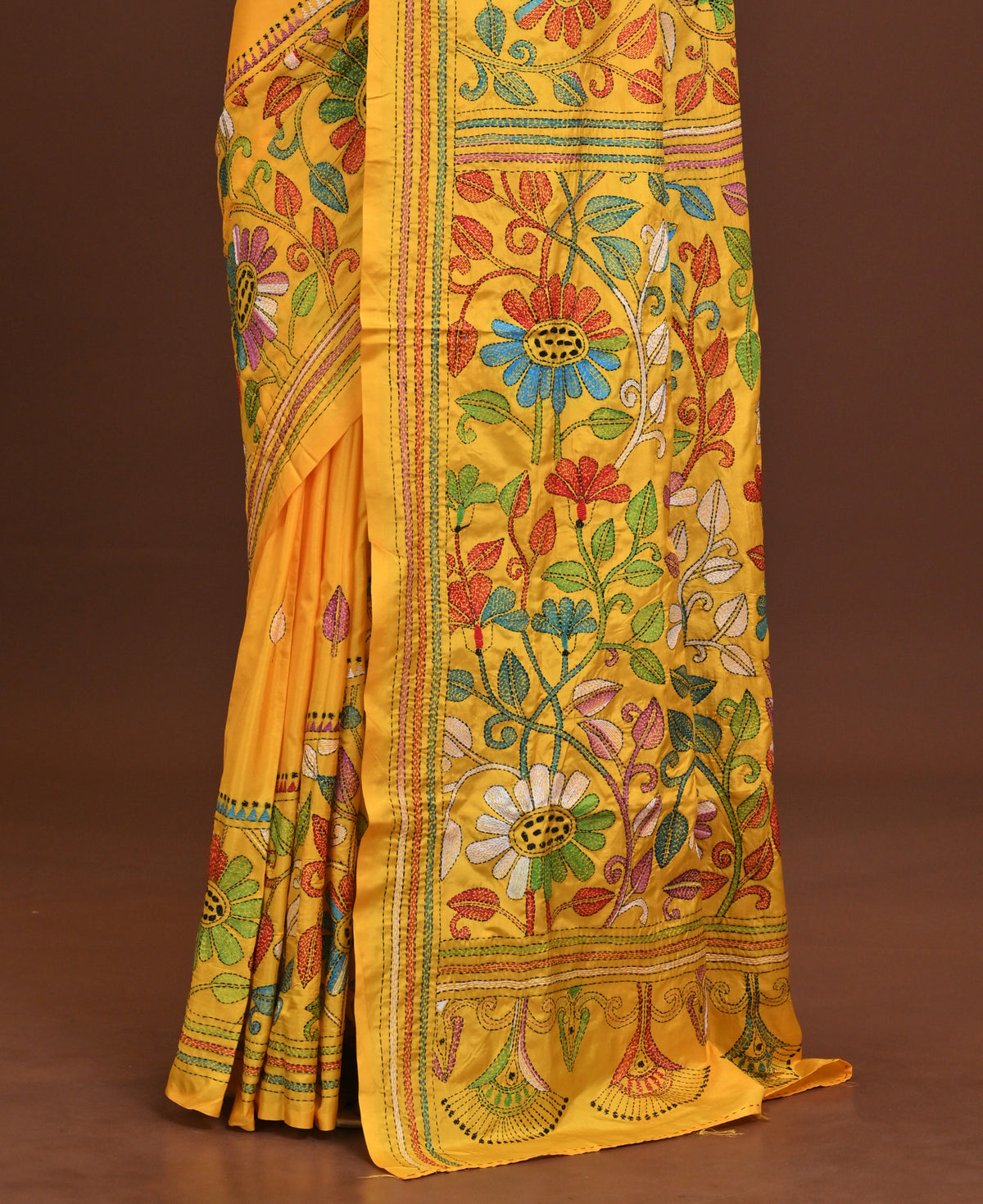 Blended Silk Kantha Saree