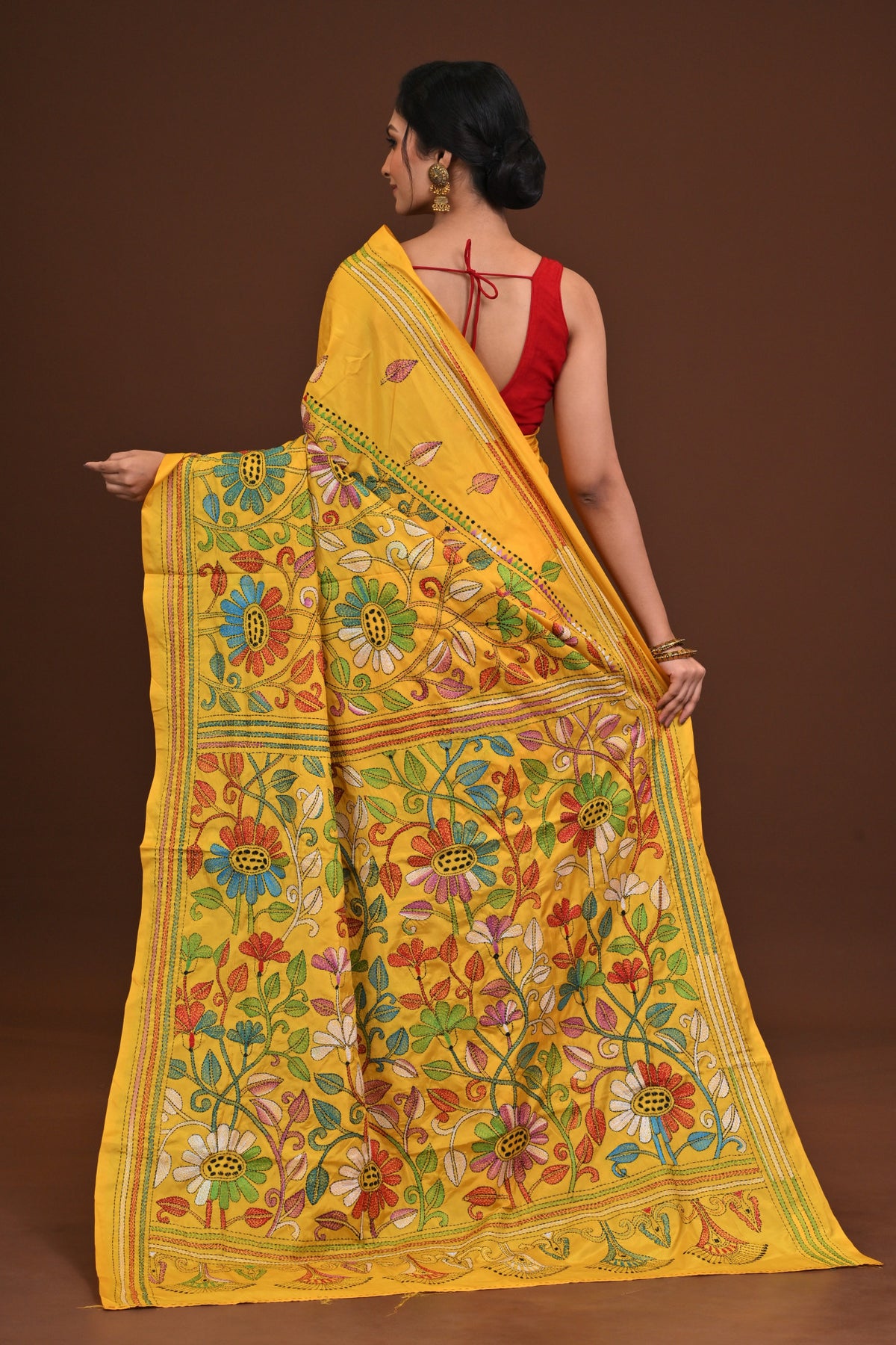 Blended Silk Kantha Saree