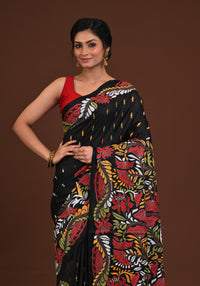 Pure Silk Kantha Saree