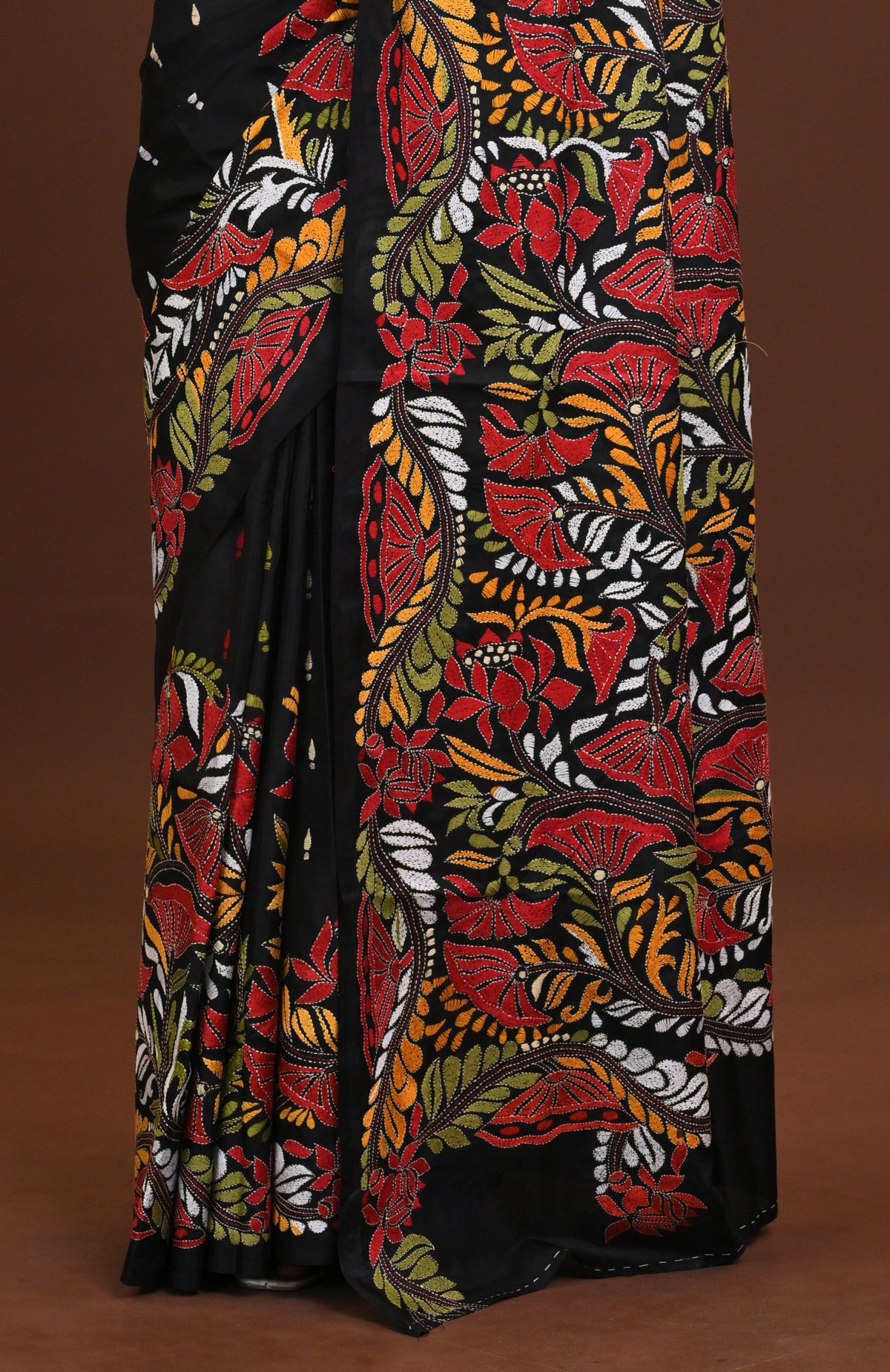Pure Silk Kantha Saree