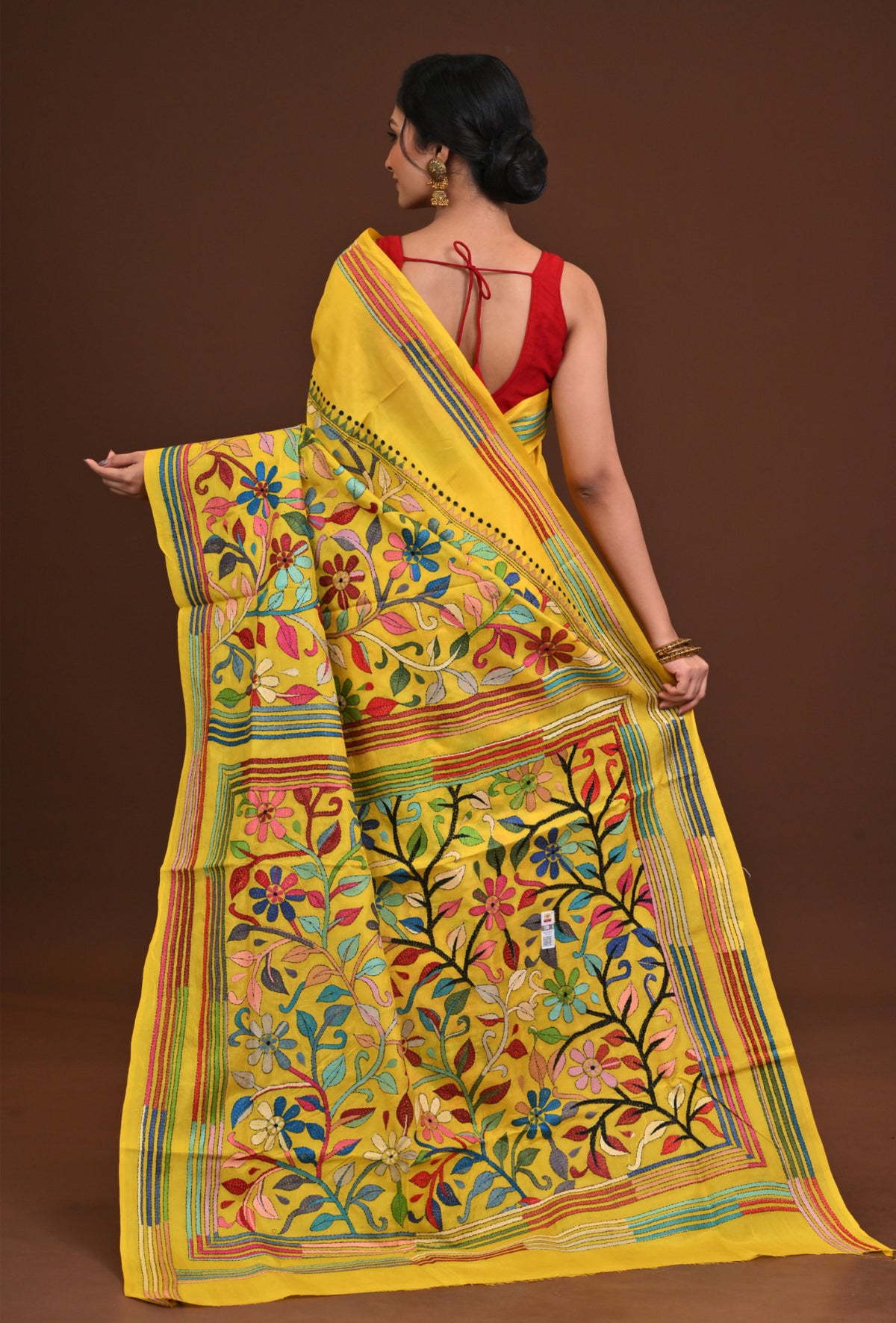 Pure Silk Kantha Saree