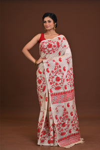 Pure Silk Kantha Saree