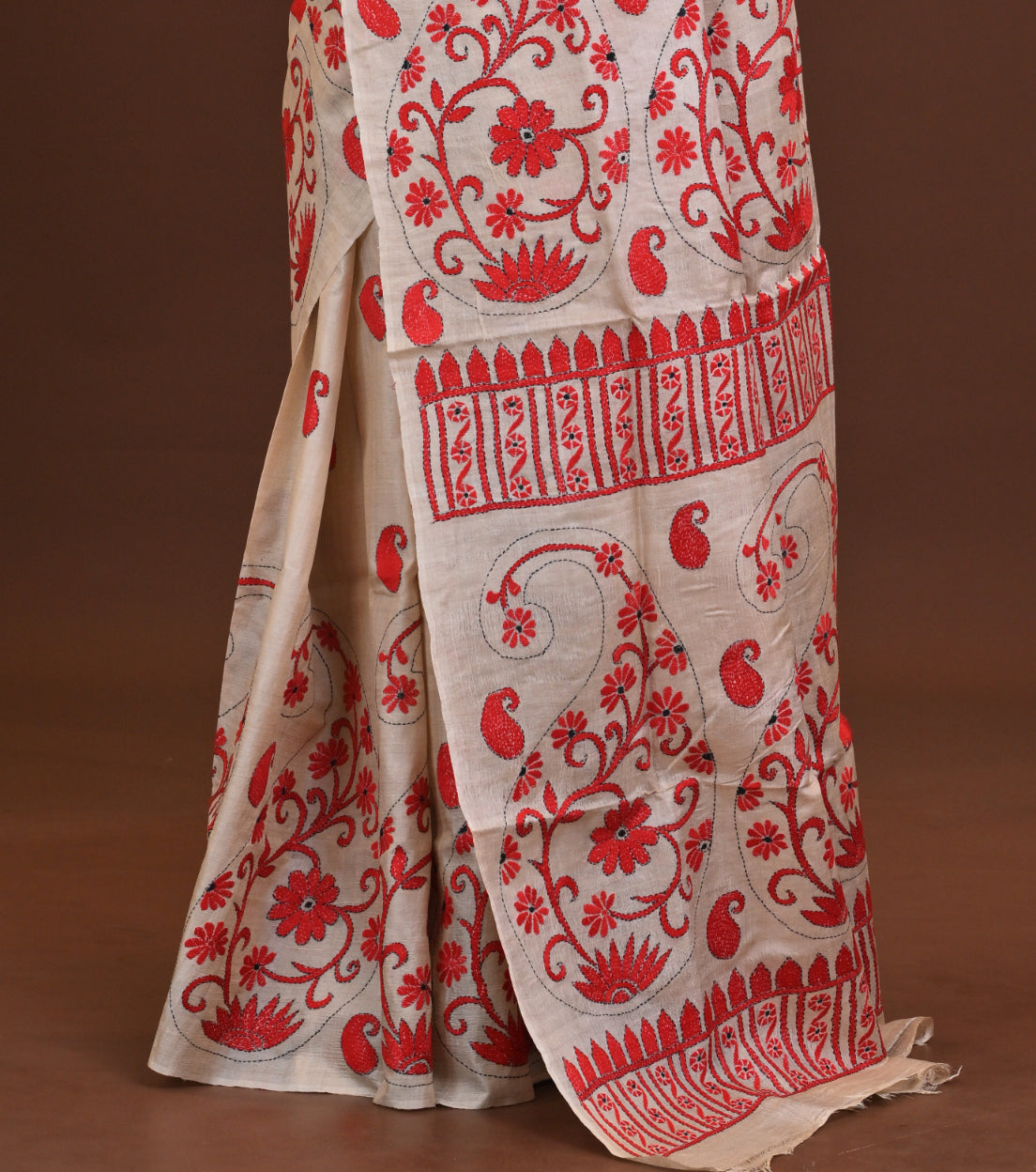 Pure Silk Kantha Saree