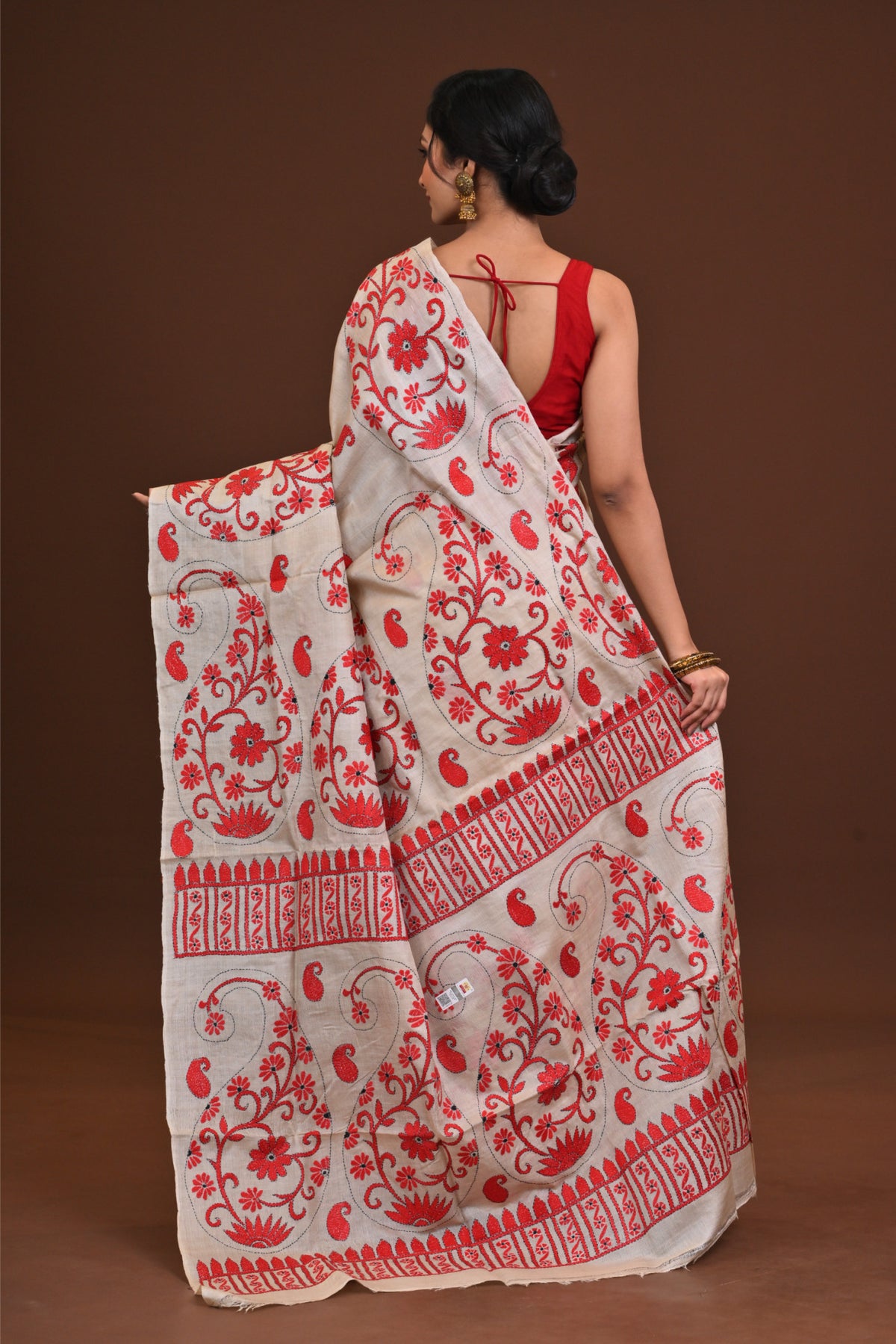Pure Silk Kantha Saree