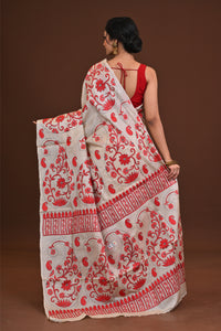 Pure Silk Kantha Saree