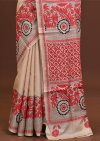 Pure Silk Kantha Saree