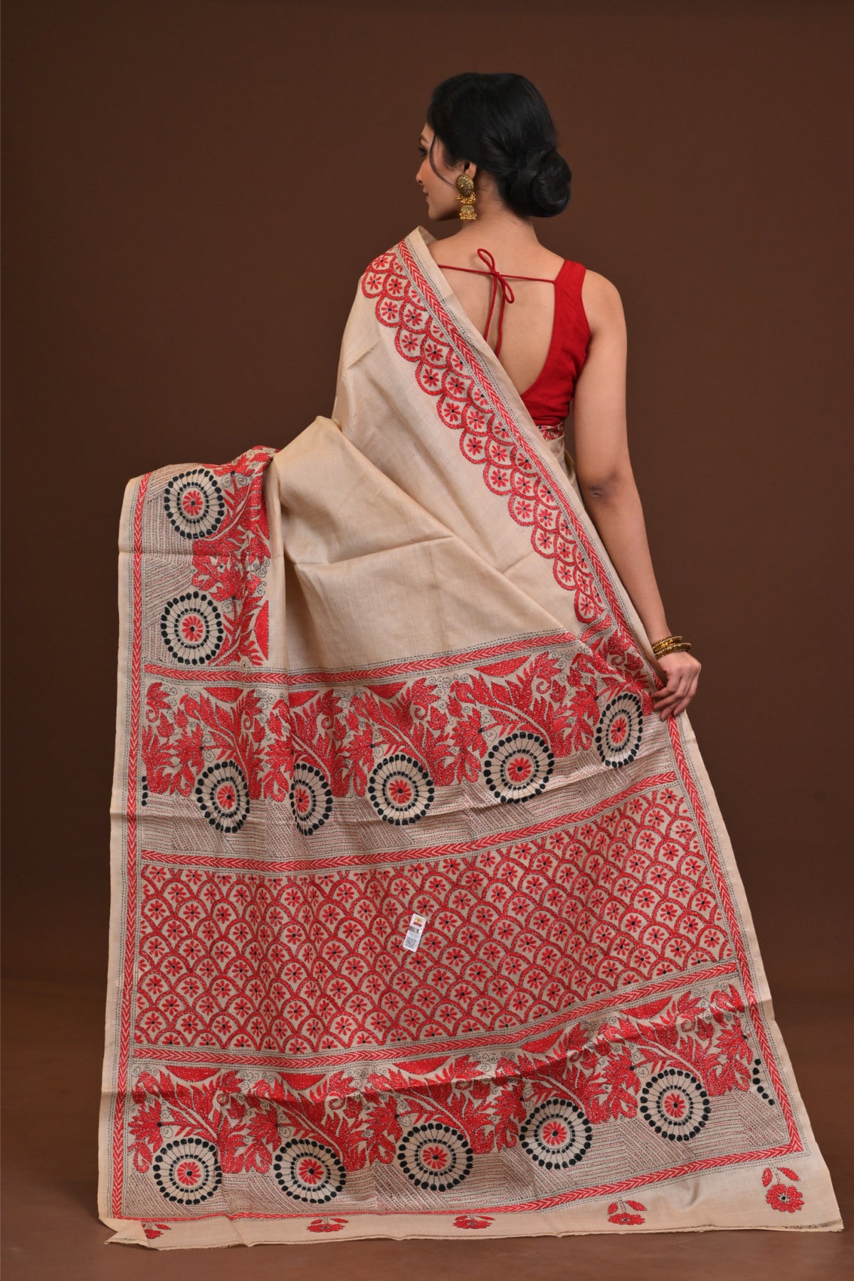 Pure Silk Kantha Saree