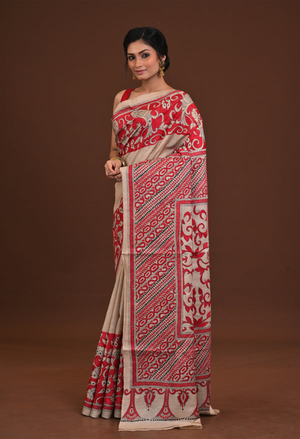 Pure Silk Kantha Saree