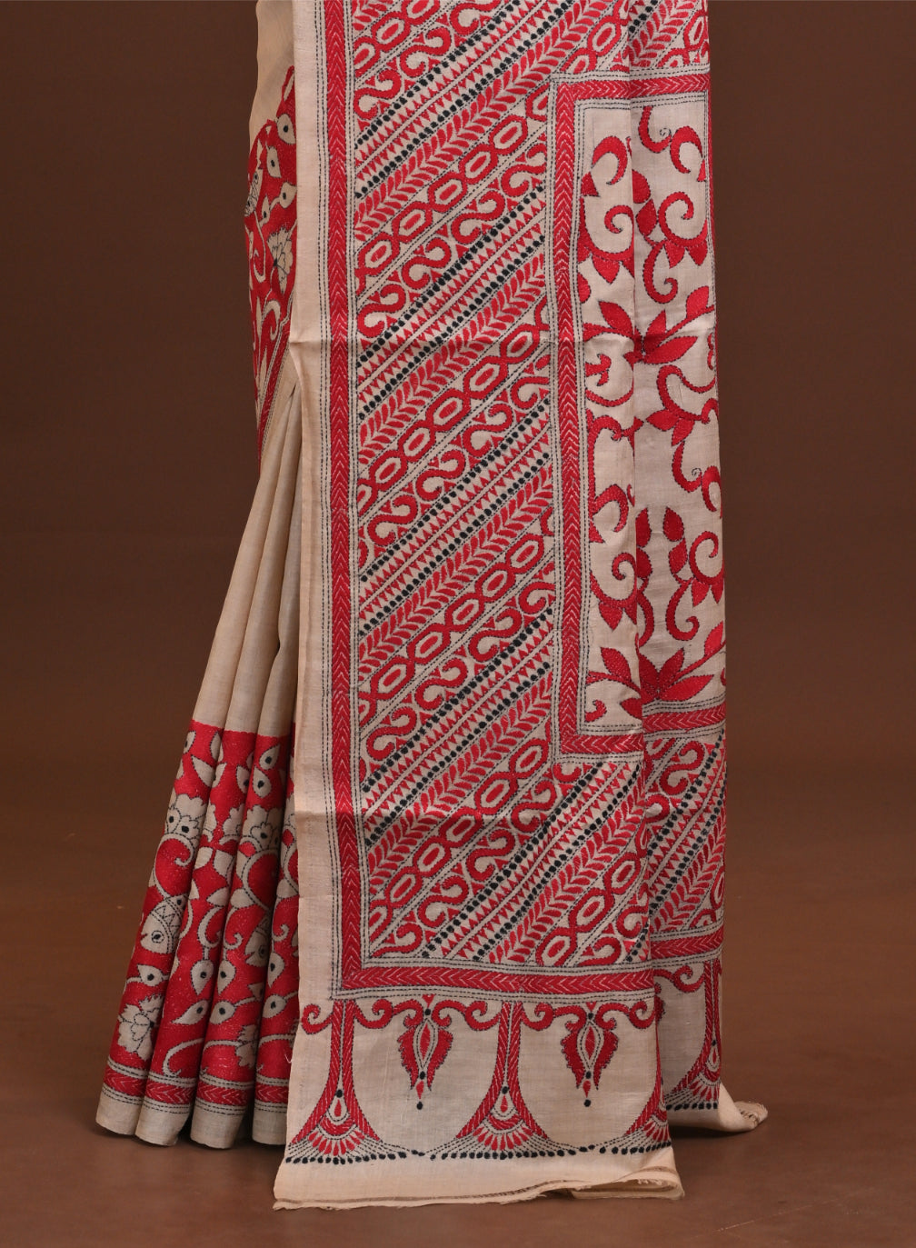 Pure Silk Kantha Saree
