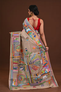 Gachi Tussar Silk Kantha Saree