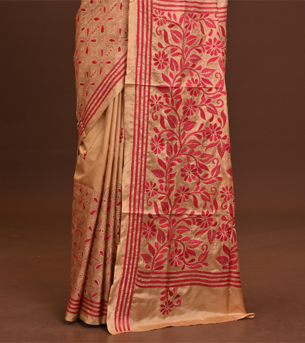Blended Silk Kantha Saree