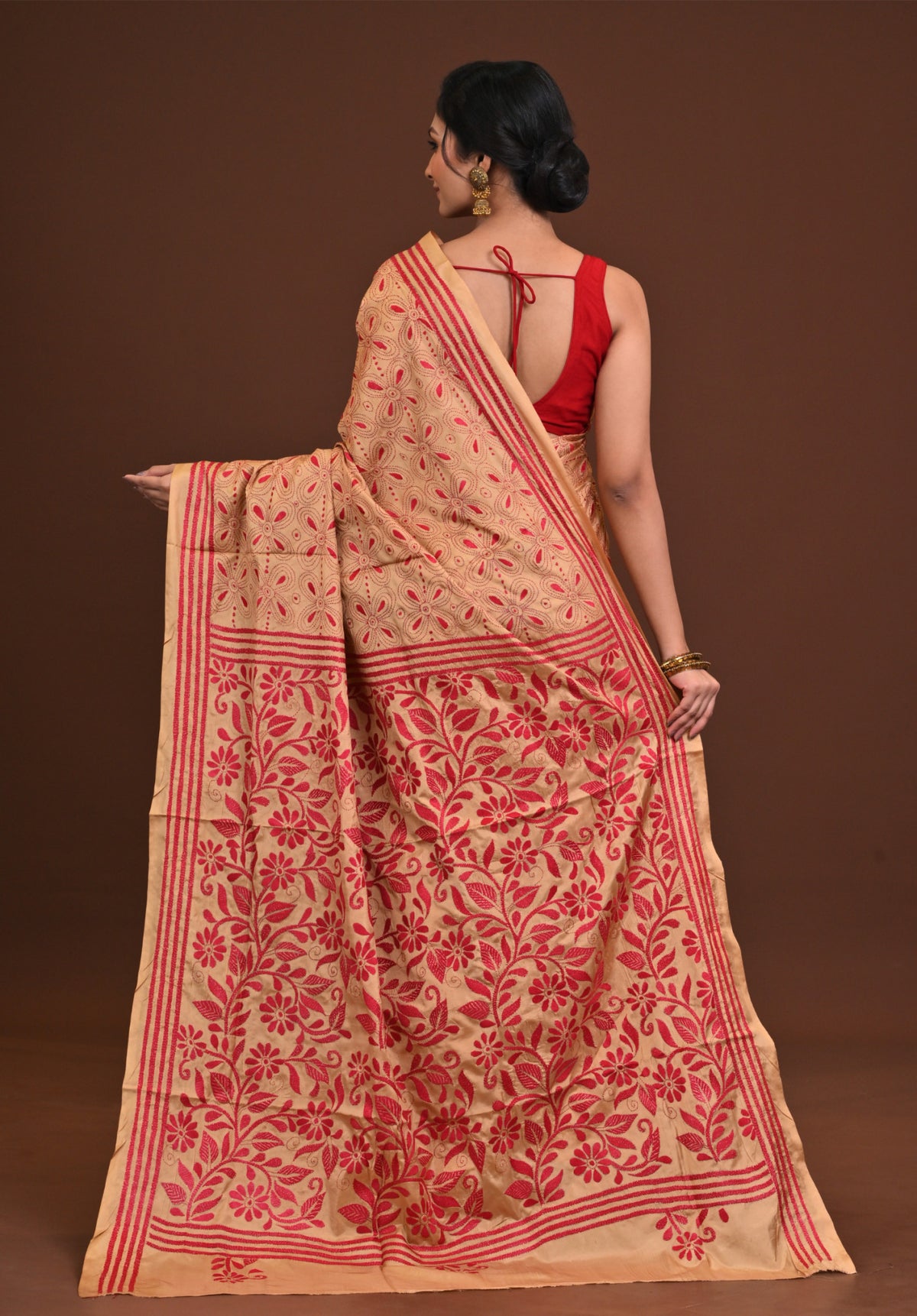 Blended Silk Kantha Saree