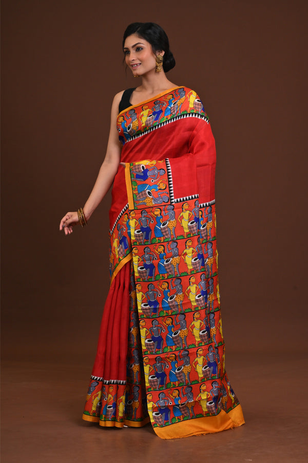 Handloom Silk Potochitra Saree