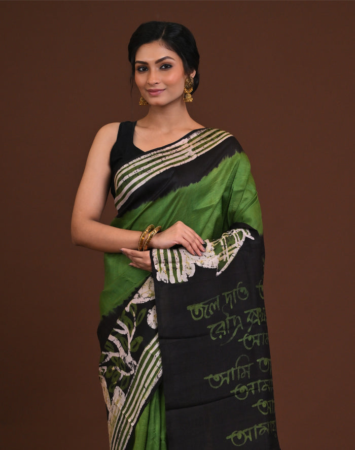 DTBP Silk Batik saree