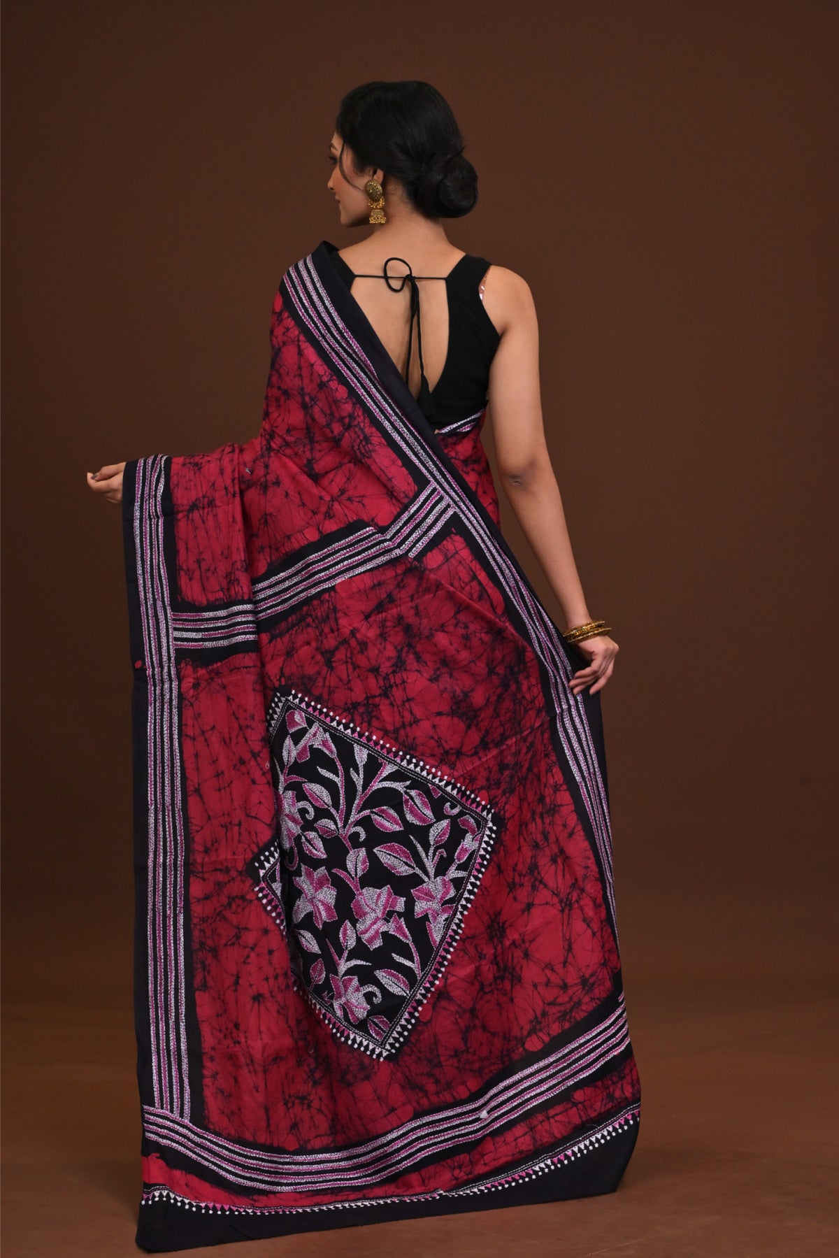 Special Batik Cotton Kantha Saree