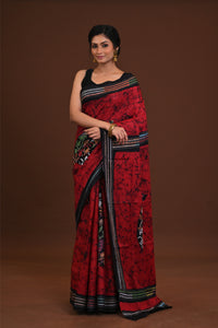 Special Batik Cotton Kantha Saree