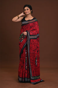 Special Batik Cotton Kantha Saree
