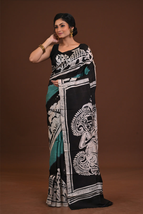 DTBP Silk Batik saree