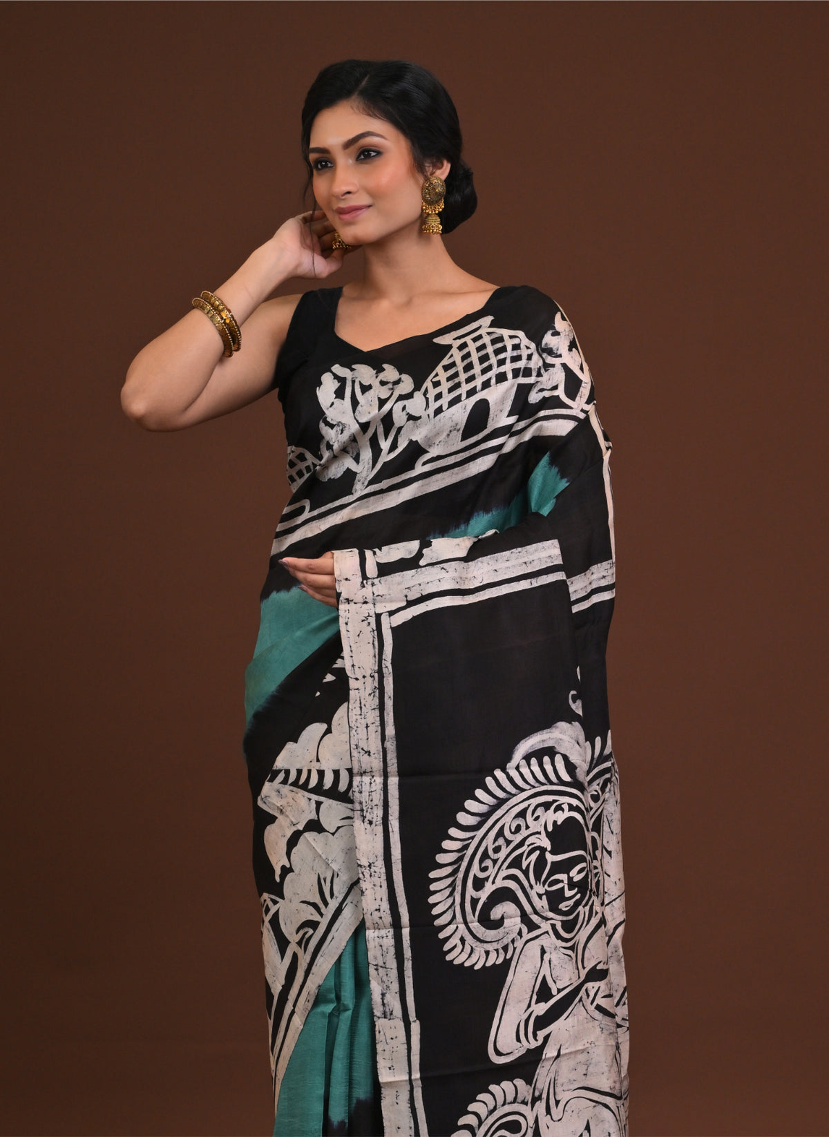 DTBP Silk Batik saree