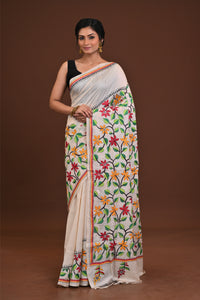 Tussar Silk Kantha Saree