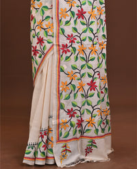 Tussar Silk Kantha Saree