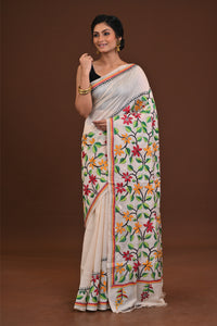 Tussar Silk Kantha Saree