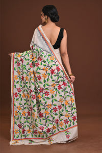 Tussar Silk Kantha Saree