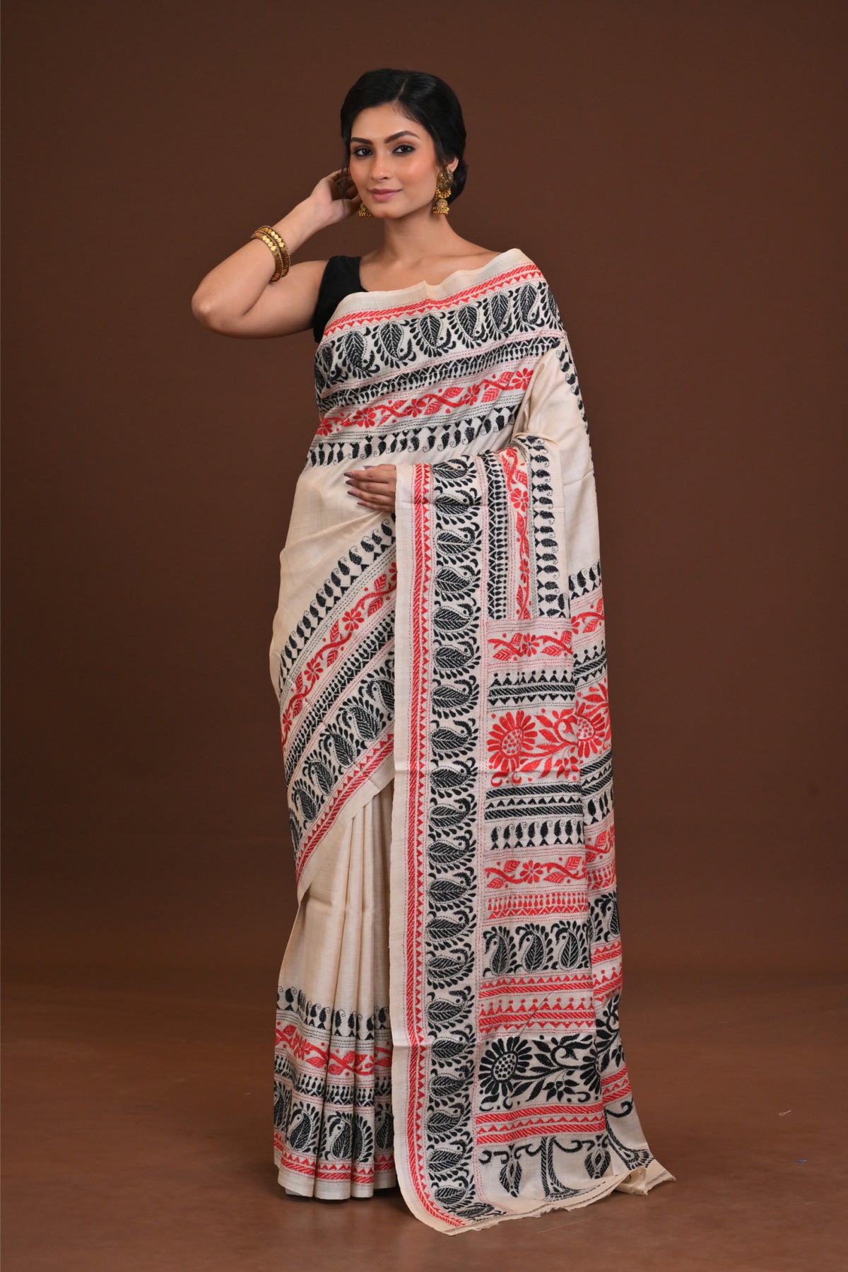 Gachi Silk Kantha Saree