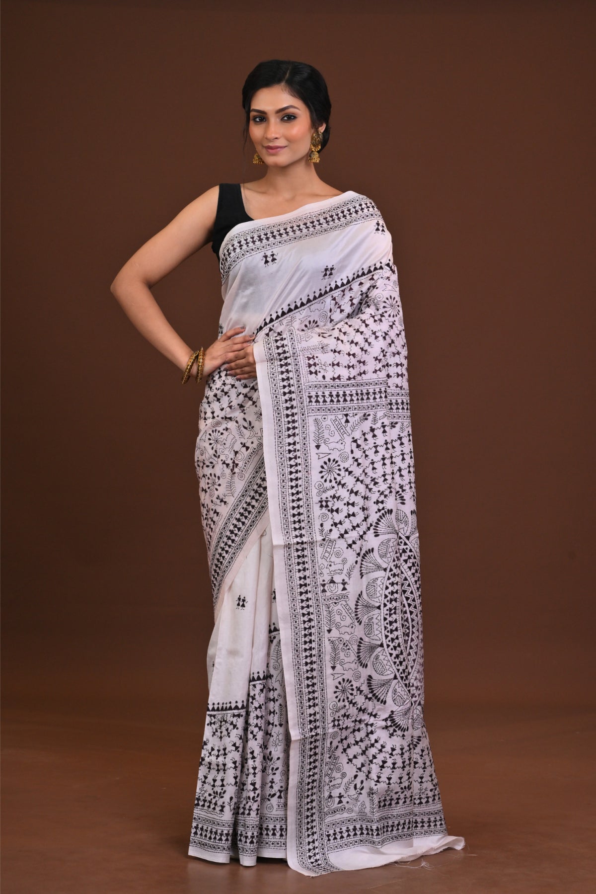Pure Silk Kantha Saree