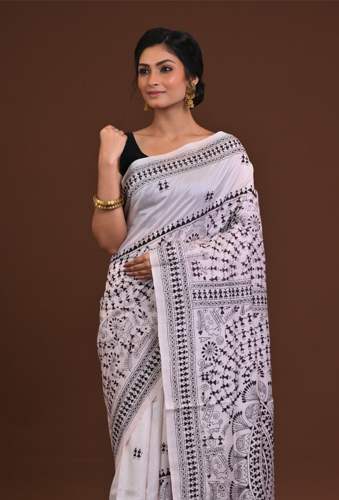 Pure Silk Kantha Saree