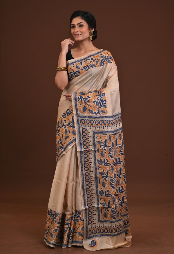 Pure Silk Kantha Saree