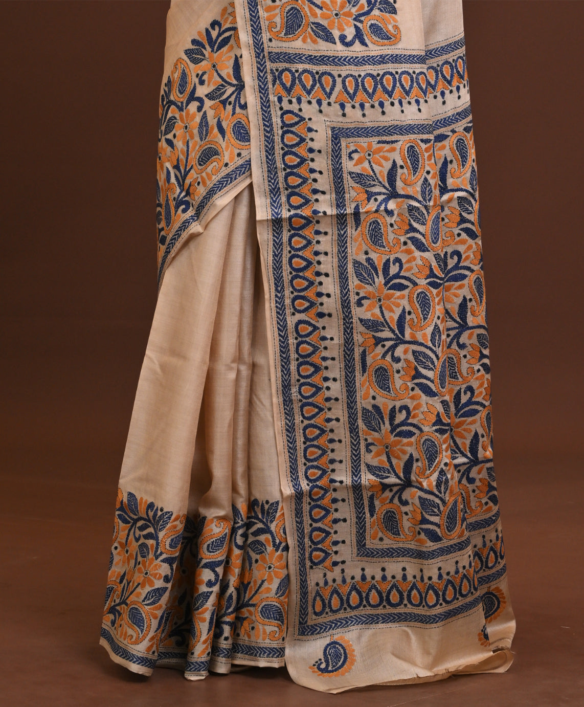 Pure Silk Kantha Saree