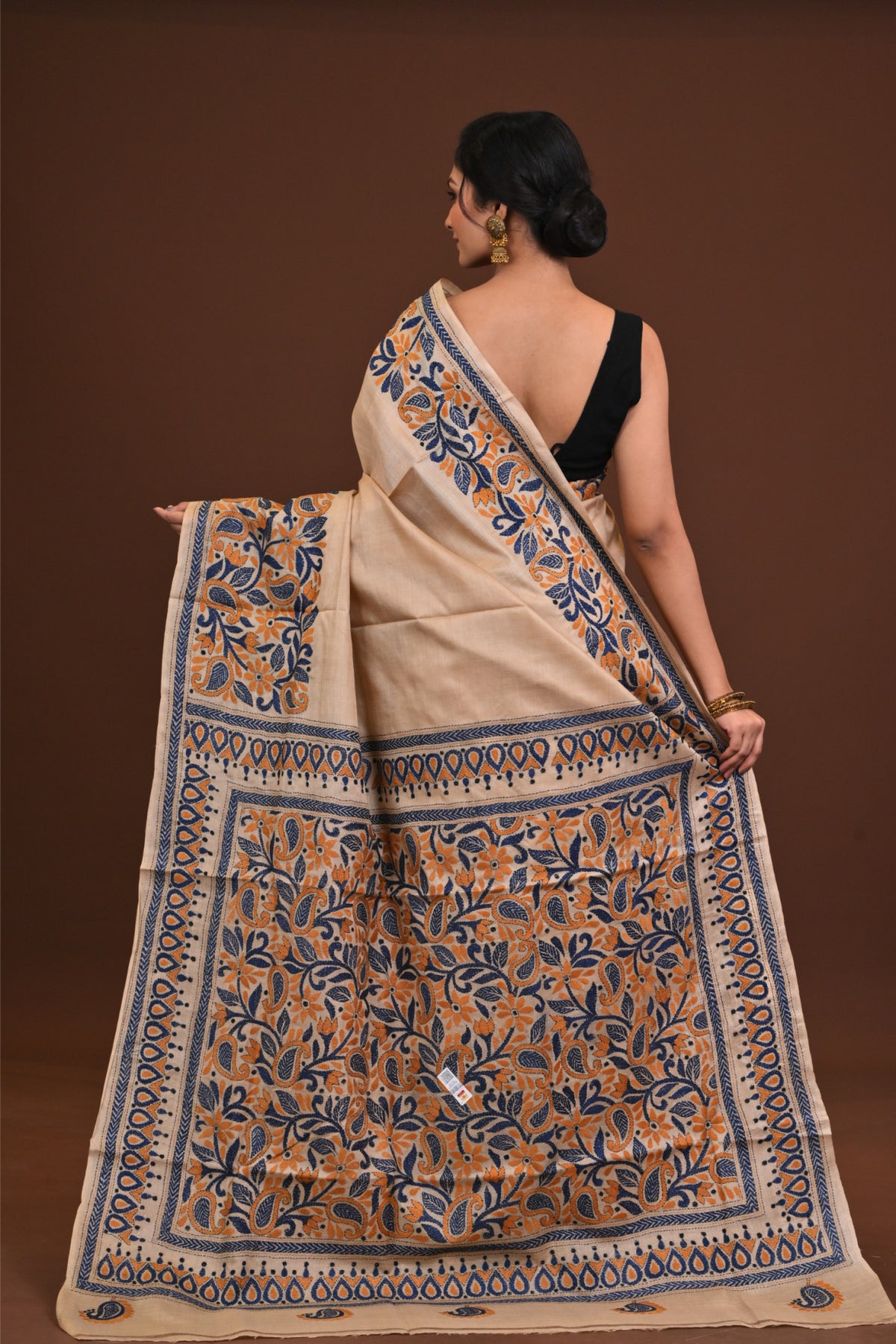 Pure Silk Kantha Saree