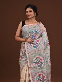 Pure Silk Kantha Saree