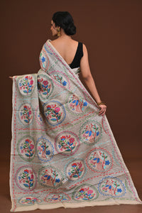Pure Silk Kantha Saree