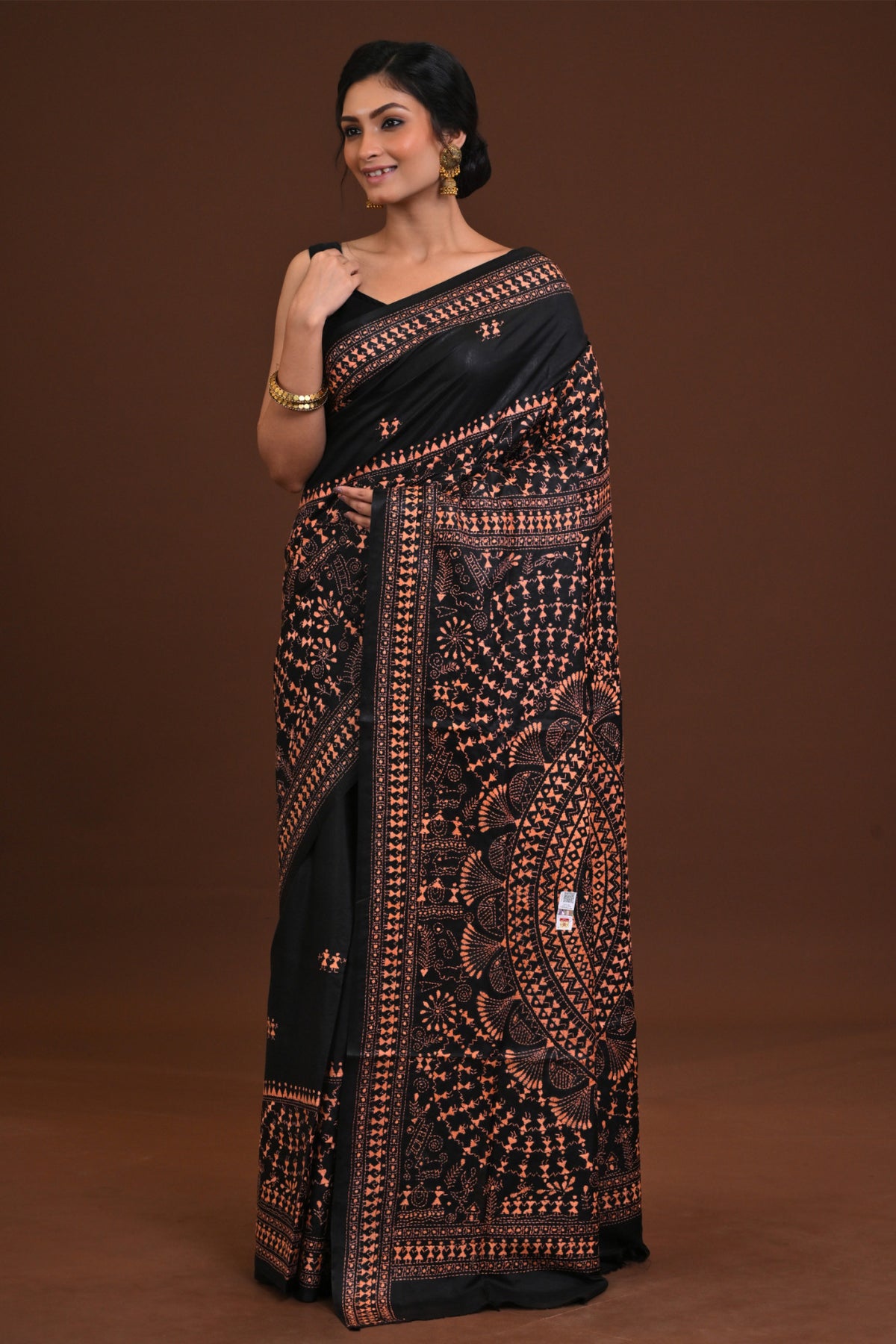 Pure Silk Kantha Saree
