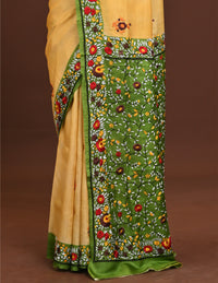 Silk Jalchuri Allover Kantha Saree