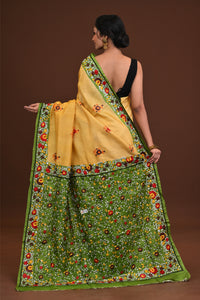 Silk Jalchuri Allover Kantha Saree