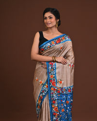 Silk Jalchuri Allover Kantha Saree