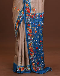 Silk Jalchuri Allover Kantha Saree