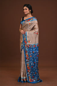 Silk Jalchuri Allover Kantha Saree