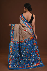 Silk Jalchuri Allover Kantha Saree