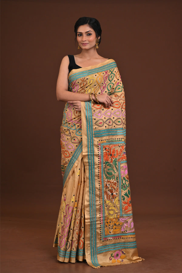 Blended Silk Kantha Saree