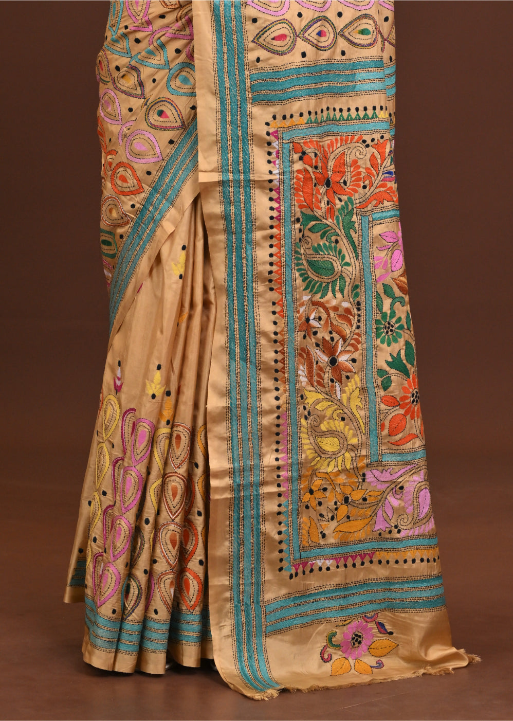 Blended Silk Kantha Saree