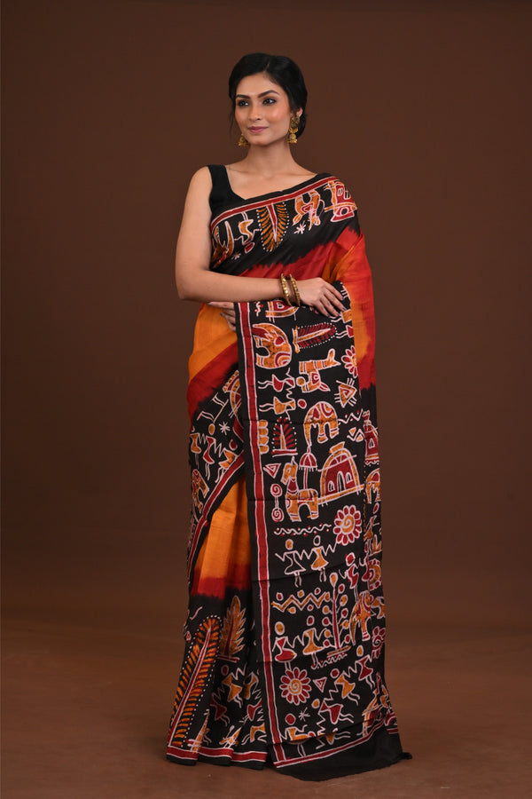 DTBP Silk Batik saree