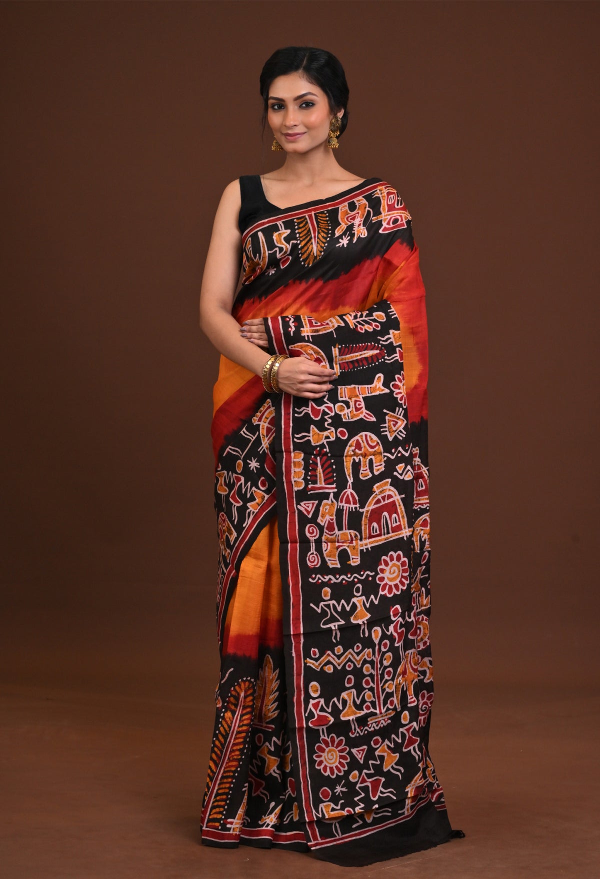 DTBP Silk Batik saree